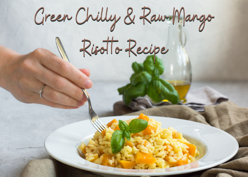 Green-Chilly-Raw-Mango-Risotto