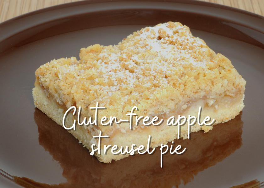 Gluten-free apple streusel pie